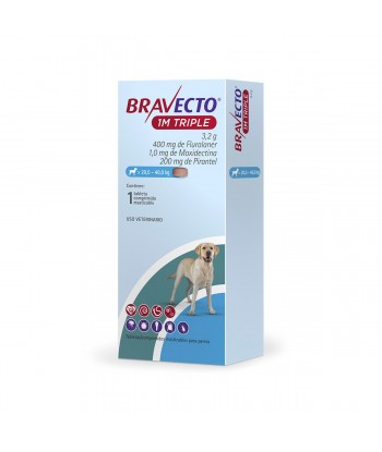 BRAVECTO 1 MES TRIPLE (20-...
