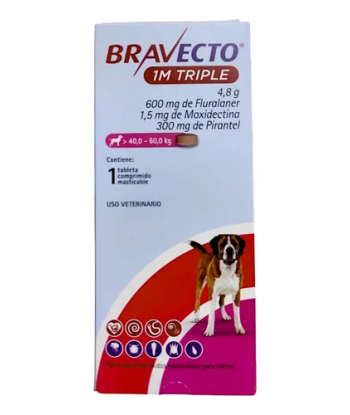 BRAVECTO 1 MES TRIPLE (40-...