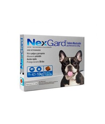 NEXGARD PERRO MED 4-10 KG...